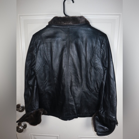 WILSONS LEATHER Genuine leather bomber jacket SIZE SMALL - Picture 4 of 4